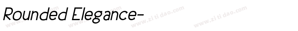 Rounded Elegance字体转换